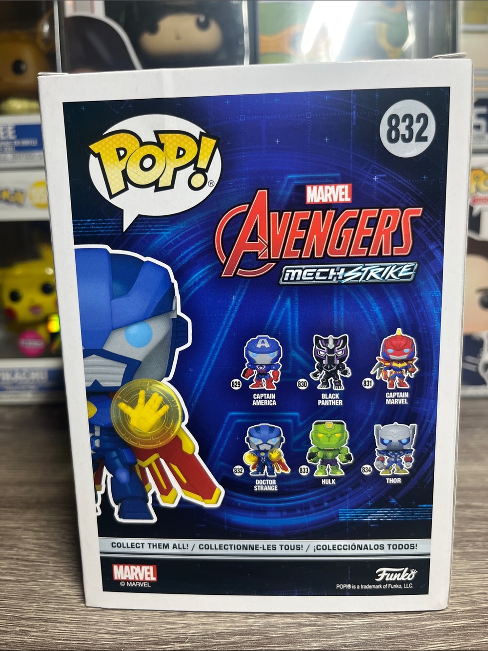 Marvel Doctor Strange Pop! Figure in Blue and Yellow (Avengers Mech-Strike) - Picture 4 of 5